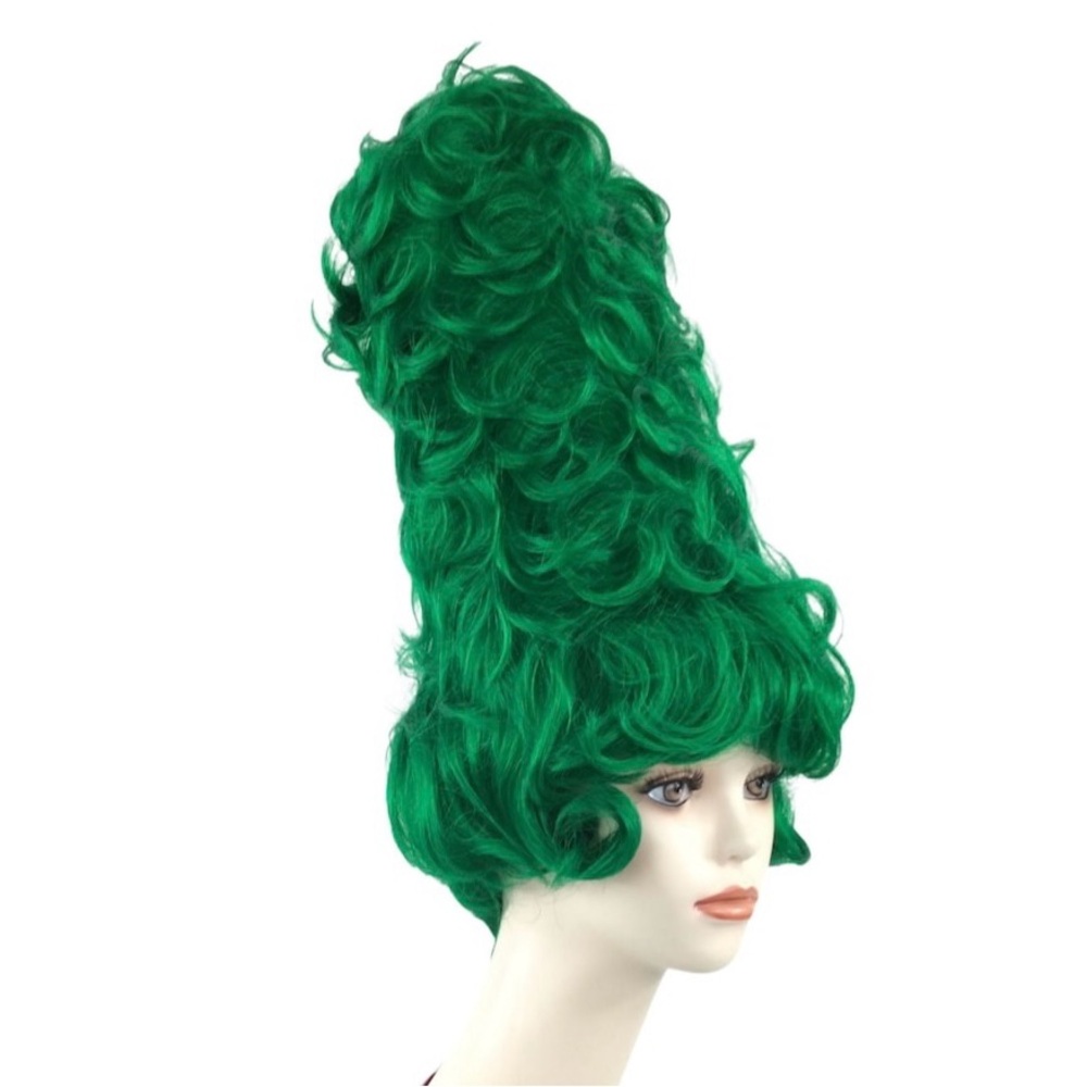 Vibrant Green Curly Wig for Women